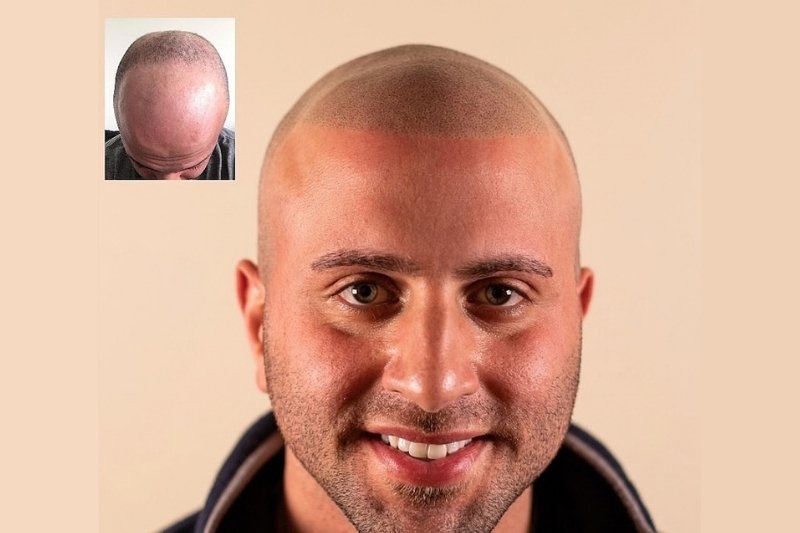 Alopecia & Scalp Micropigmentation (SMP) — before and after, real client result